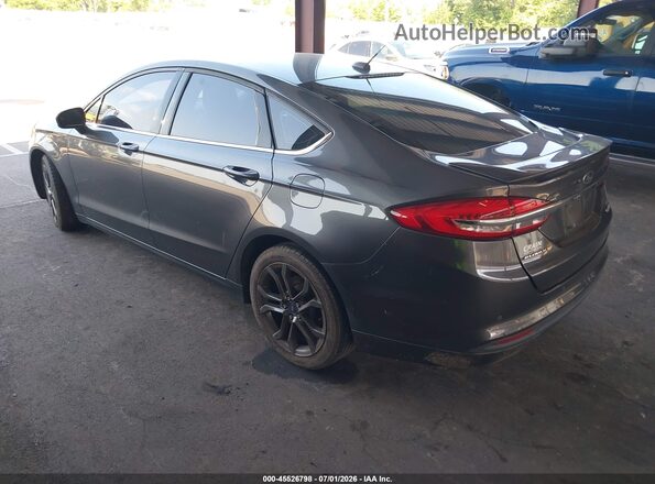 3FA6P0HD8JR160227 2018 FORD FUSION Gray Trasero izquierdo
