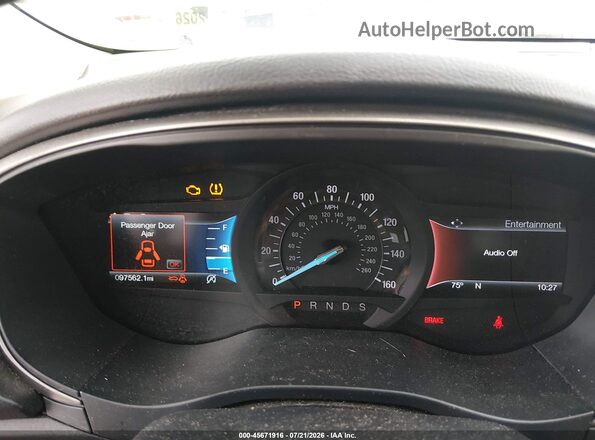 3FA6P0HD8JR160597 2018 FORD FUSION Red უკანა სავარძლების ხედი