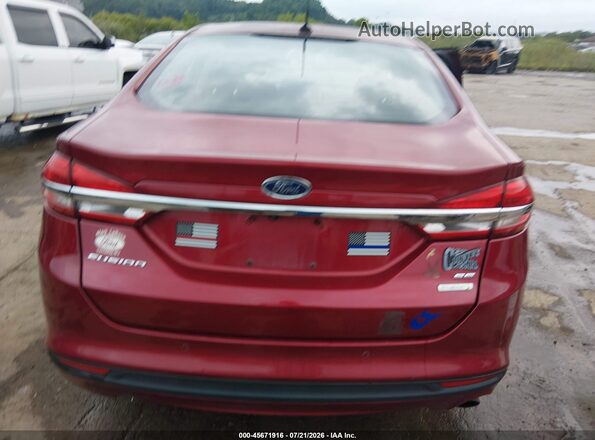 3FA6P0HD8JR160597 2018 FORD FUSION Red 