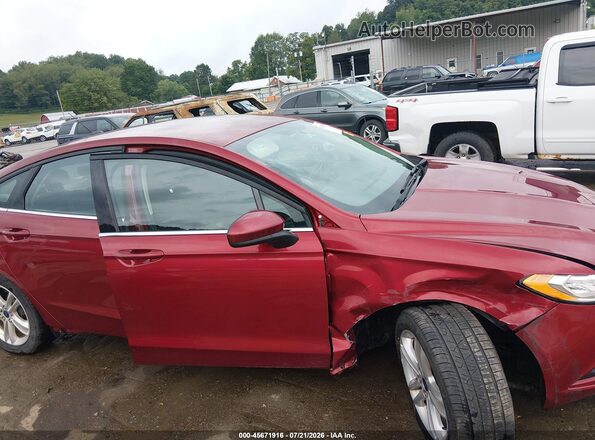 3FA6P0HD8JR160597 2018 FORD FUSION Red უკანა სალონის ხედი