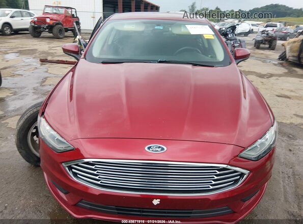 3FA6P0HD8JR160597 2018 FORD FUSION Red ხელსაწყოთა პანელის ხედი