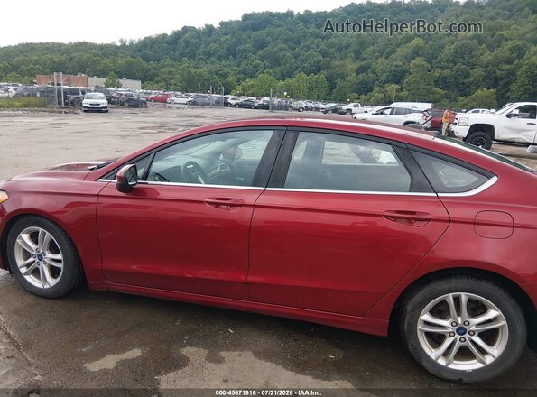 3FA6P0HD8JR160597 2018 FORD FUSION Red სალონის 360-გრადუსიანი ხედი