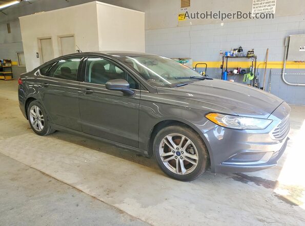 3FA6P0HD8JR183586 2018 FORD FUSION Gray Delantero derecho