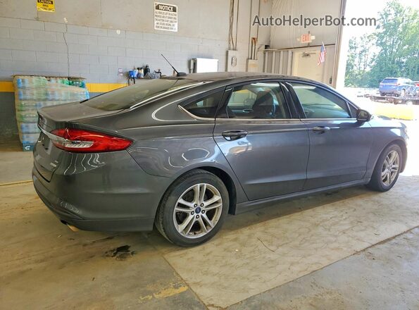 3FA6P0HD8JR183586 2018 FORD FUSION Gray Trasero derecho