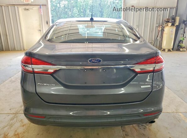 3FA6P0HD8JR183586 2018 FORD FUSION Gray Vista trasera