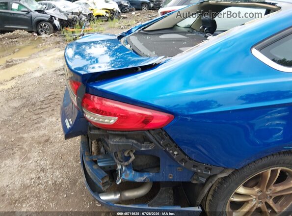 3FA6P0HD8JR193325 2018 FORD FUSION Blue Front view