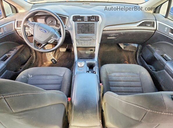 3FA6P0HD8JR216246 2018 FORD FUSION Синий Вид панели приборов