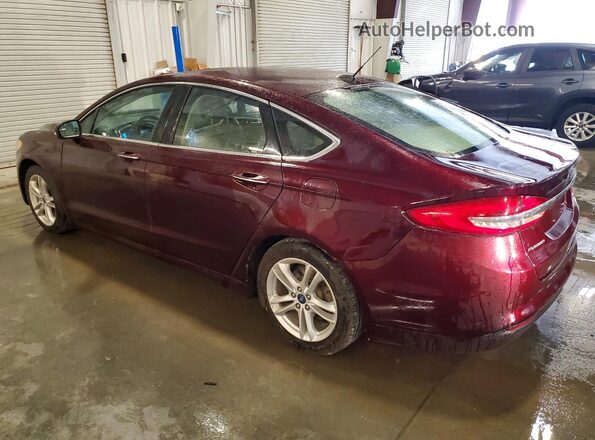 3FA6P0HD8JR218367 2018 FORD FUSION Maroon უკანა მარცხენა