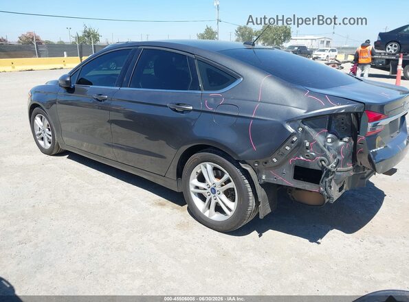 3FA6P0HD8JR241387 2018 FORD FUSION Gray Rear left