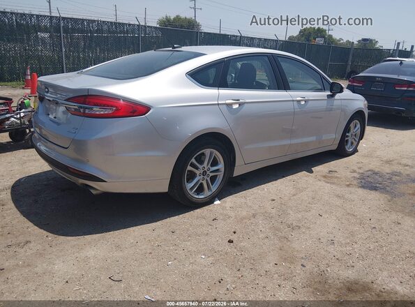 3FA6P0HD8JR260389 2018 FORD FUSION Silver Задня права чверть