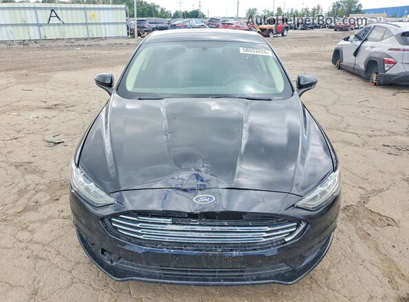 3FA6P0HD8JR266483 2018 FORD FUSION Black Front view