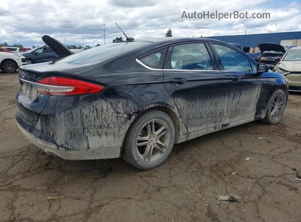 3FA6P0HD8JR266483 2018 FORD FUSION Black Rear right