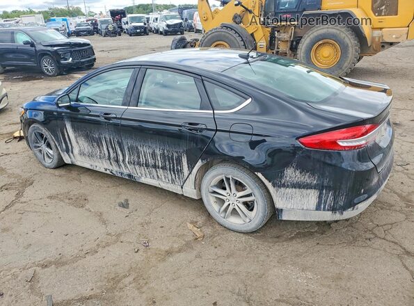 3FA6P0HD8JR266483 2018 FORD FUSION Black Rear left