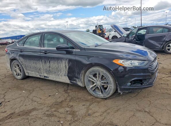 3FA6P0HD8JR266483 2018 FORD FUSION Black Front right