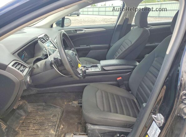 3FA6P0HD8JR266483 2018 FORD FUSION Black Front interior view