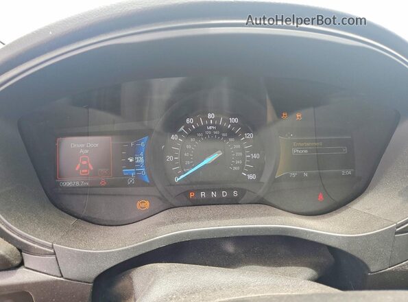 3FA6P0HD8JR266483 2018 FORD FUSION Black Instrument cluster view