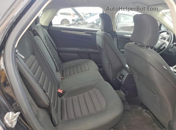 3FA6P0HD8JR266483 2018 FORD FUSION Black Rear seats view