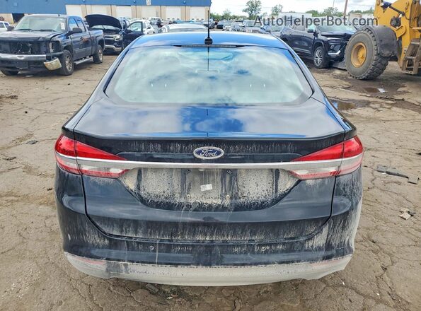 3FA6P0HD8JR266483 2018 FORD FUSION Black Rear view