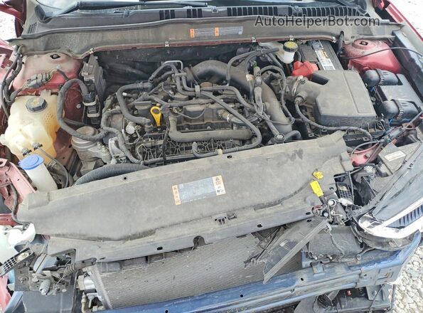 3FA6P0HD8JR272705 2018 FORD FUSION Red Vista interior trasera