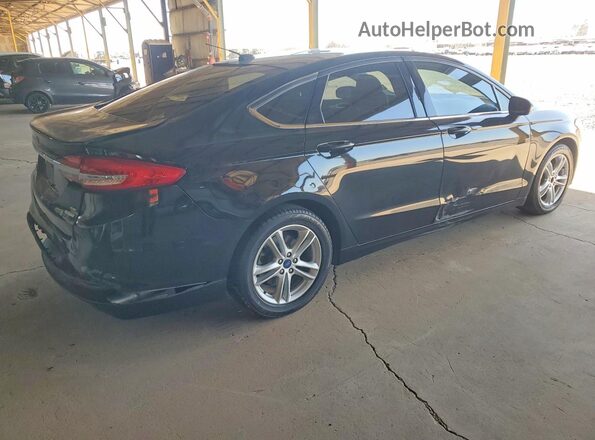 3FA6P0HD8JR285521 2018 FORD FUSION Black უკანა მარჯვენა