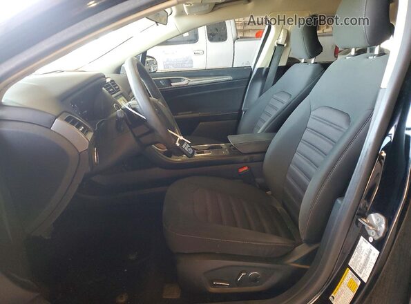 3FA6P0HD8JR285521 2018 FORD FUSION Black წინა სალონის ხედი