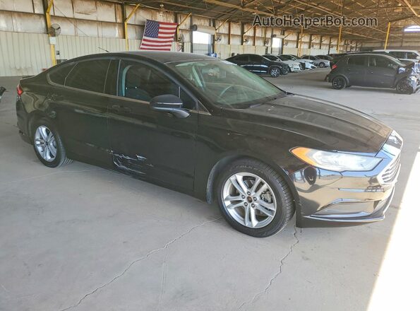 3FA6P0HD8JR285521 2018 FORD FUSION Black წინა მარჯვენა