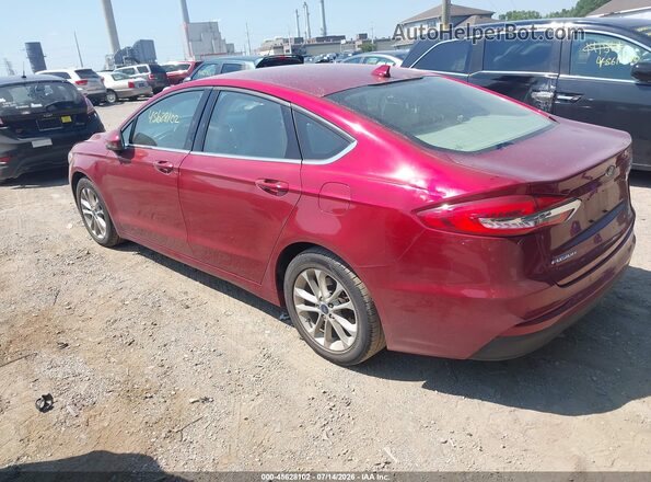 3FA6P0HD8KR133479 2019 FORD FUSION Red Tył lewy