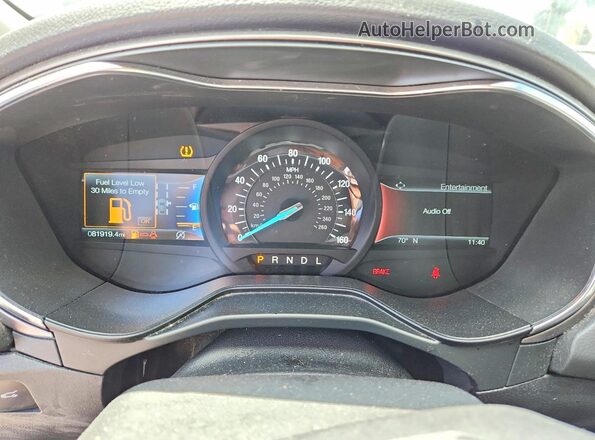 3FA6P0HD8LR123259 2020 FORD FUSION Gray ხელსაწყოთა პანელის ხედი