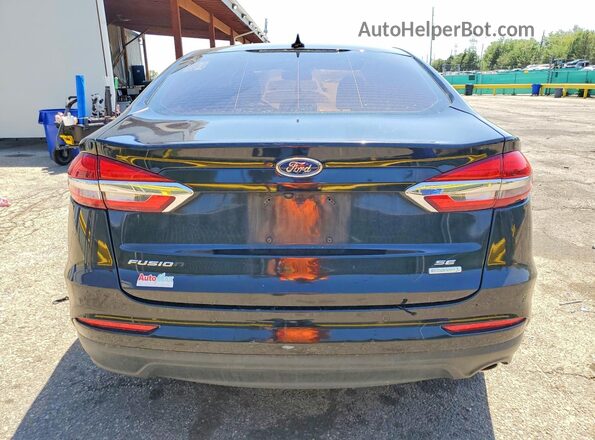 3FA6P0HD8LR147822 2020 FORD FUSION Black Вид ззаду