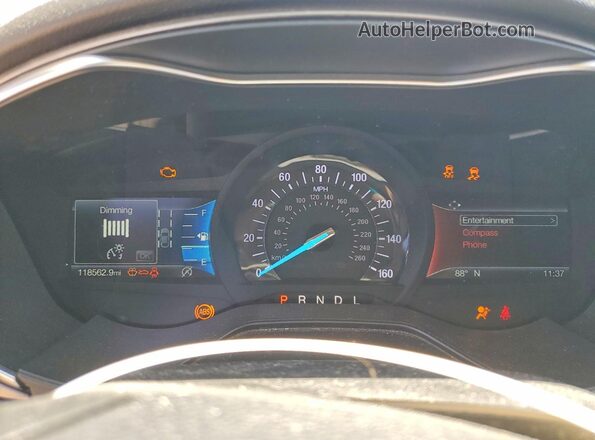 3FA6P0HD8LR147822 2020 FORD FUSION Black Вид щитка приладів