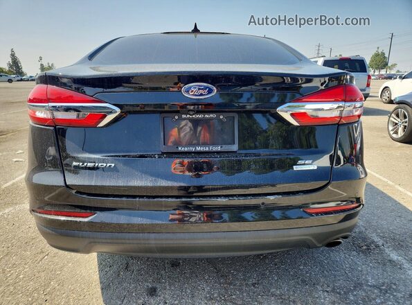 3FA6P0HD8LR149201 2020 FORD FUSION Black Rear view