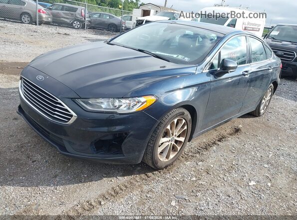3FA6P0HD8LR248018 2020 FORD FUSION Dark Blue Vista tres cuartos delantera izquierda