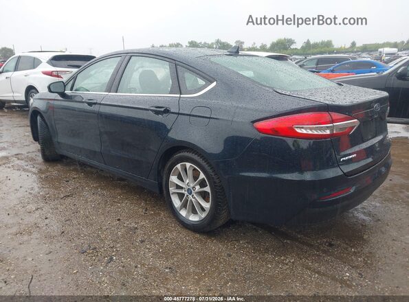 3FA6P0HD8LR256765 2020 FORD FUSION Dark Blue Trasero izquierdo