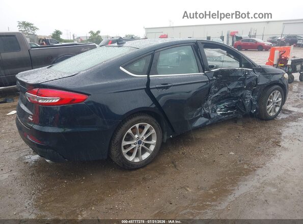 3FA6P0HD8LR256765 2020 FORD FUSION Dark Blue Trasero derecho
