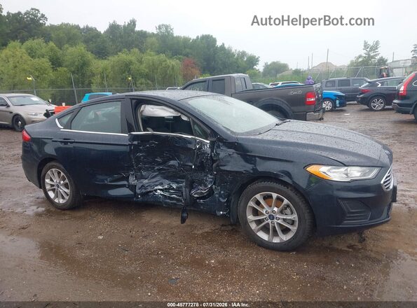 3FA6P0HD8LR256765 2020 FORD FUSION Dark Blue Vista interior trasera