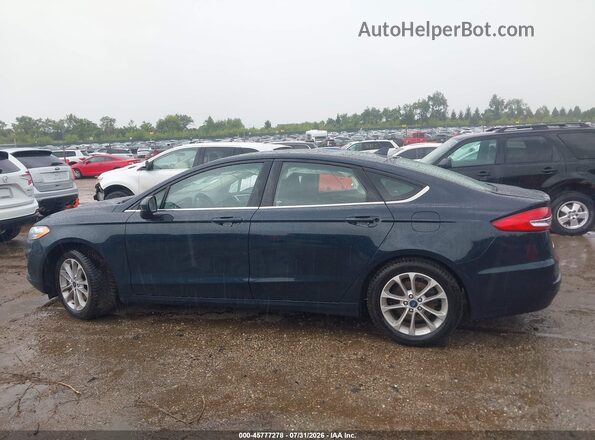 3FA6P0HD8LR256765 2020 FORD FUSION Dark Blue Vista interior de 360 grados
