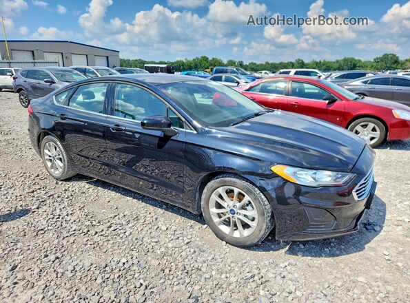 3FA6P0HD8LR264719 2020 FORD FUSION Black Delantero derecho