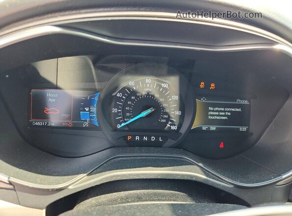 3FA6P0HD8LR264719 2020 FORD FUSION Black Vista del cuadro de instrumentos