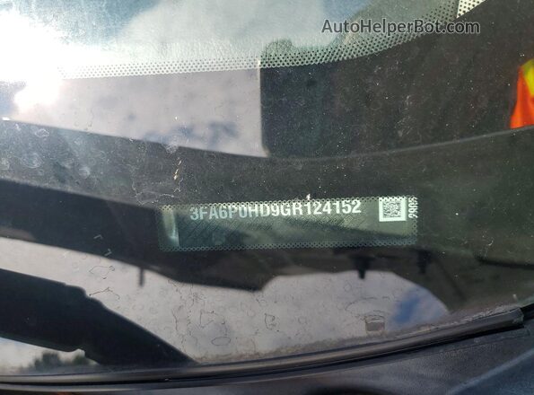 3FA6P0HD9GR124152 2016 FORD FUSION Silver Widok komory silnika