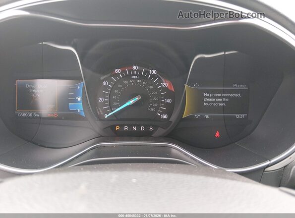 3FA6P0HD9GR134809 2016 FORD FUSION Серебряный Вид задних сидений