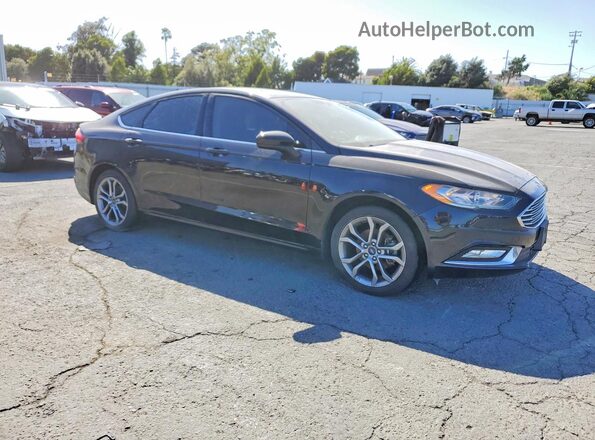 3FA6P0HD9HR187656 2017 FORD FUSION Black Delantero derecho