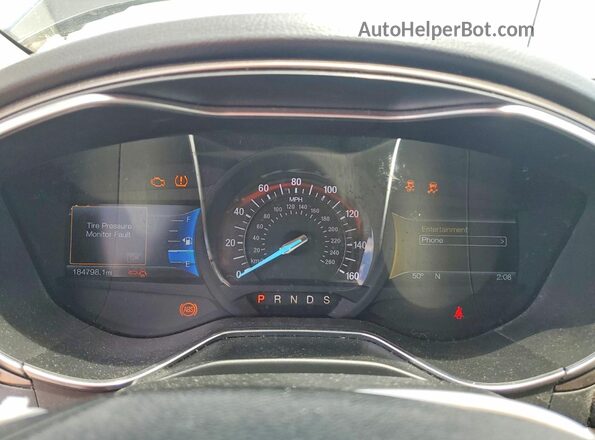 3FA6P0HD9HR214953 2017 FORD FUSION Black Widok zestawu wskaźników
