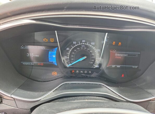 3FA6P0HD9HR250108 2017 FORD FUSION Silver Սարքավորումների վահանակի տեսք
