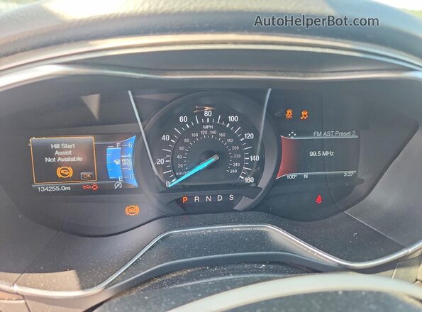 3FA6P0HD9HR290883 2017 FORD FUSION Black Вид щитка приладів