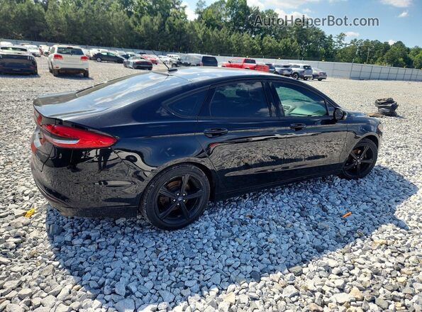 3FA6P0HD9HR290883 2017 FORD FUSION Black Задня права чверть