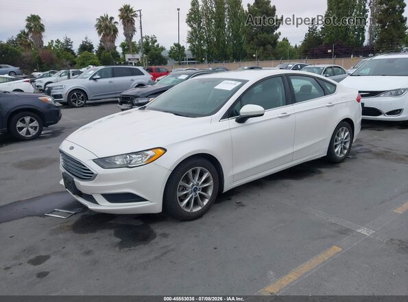 3FA6P0HD9HR293797 2017 FORD FUSION White წინა მარცხენა ხედი სამი მეოთხედიდან