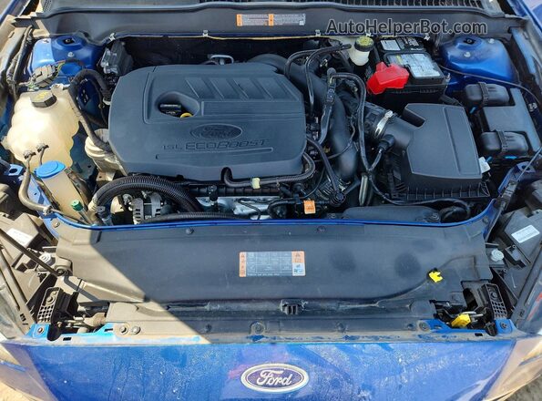 3FA6P0HD9HR313742 2017 FORD FUSION Blue Widok wnętrza z tyłu