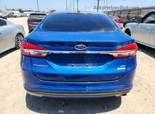 3FA6P0HD9HR313742 2017 FORD FUSION Blue Widok z tyłu