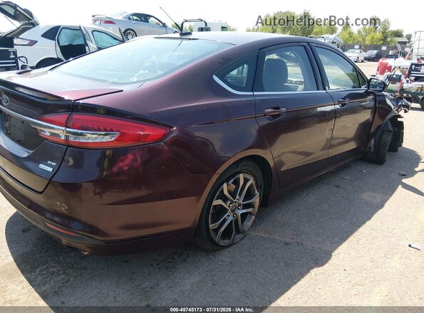 3FA6P0HD9HR398436 2017 FORD FUSION Бордовый Задняя правая четверть