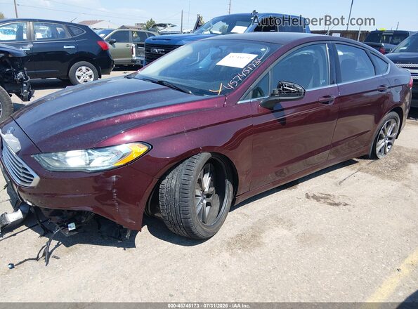 3FA6P0HD9HR398436 2017 FORD FUSION Бордовый Передняя левая четверть